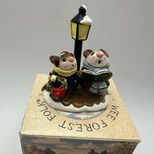 Wee Forest Folk Lamplight Carolers WFF M-86 Annette Petersen 1982 Retired w/Box